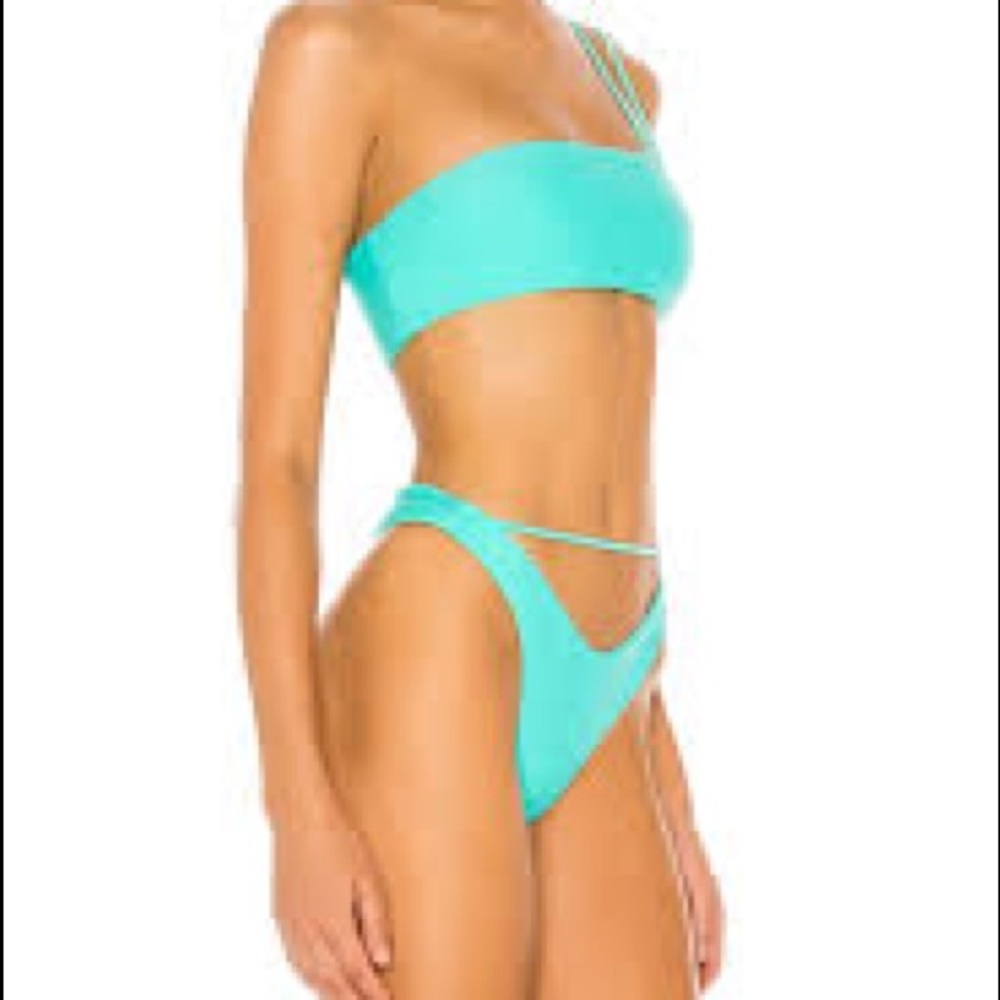 Teal superdown bikini bottom